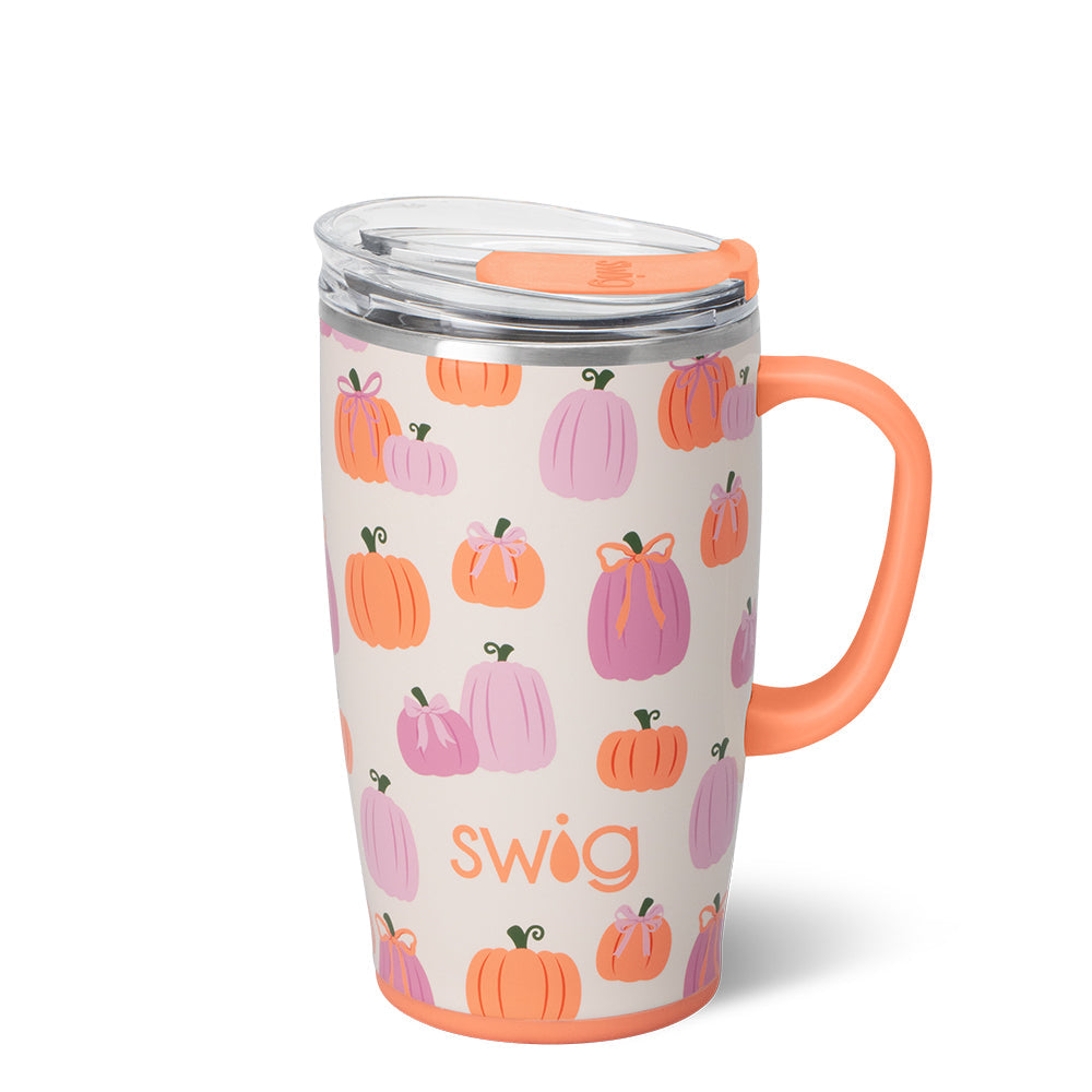 Pumpkins and Bows Travel Mug 18oz